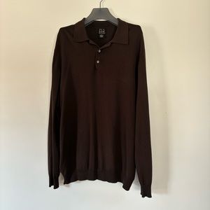 EUC Jos. A. Bank Signature Collection XL Men’s Brown 100% Silk Sweater